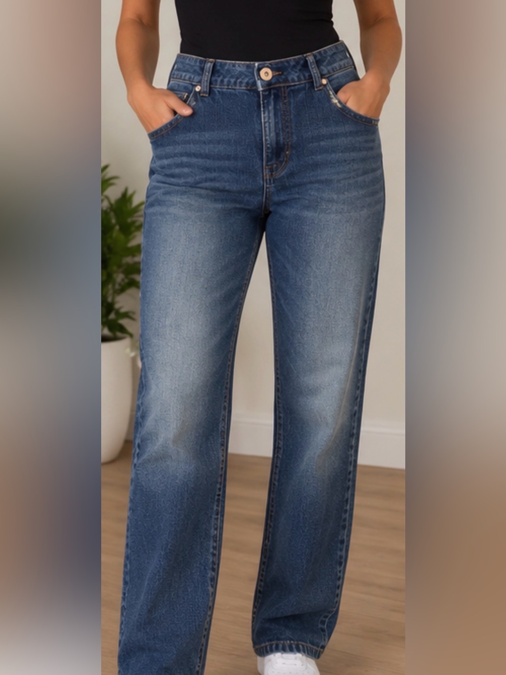 DKNY Jeans Dark Wash Straight Leg Jeans